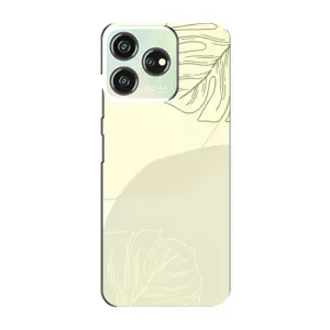 Чехол цветочный дизайн для ZTE Blade V50 Design (Зелёный фон)