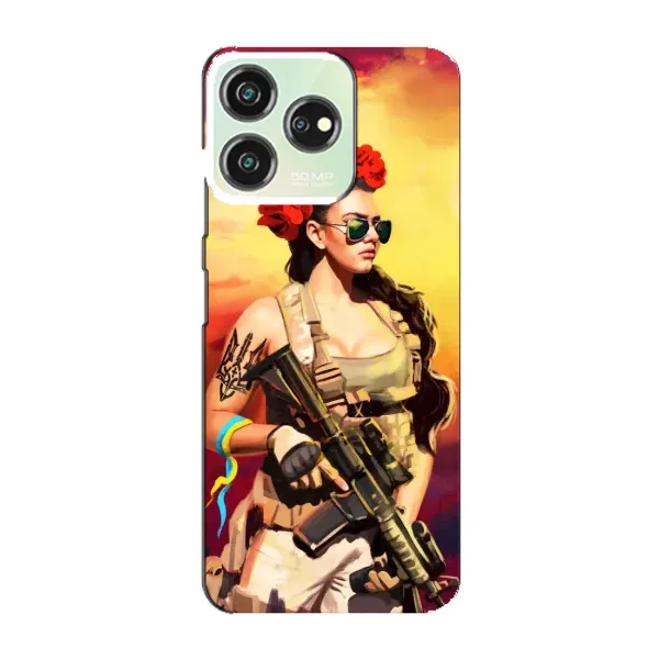 Чехол с рисунком «Женщина солдат» для ZTE Blade V50 Design Чехол с рисунком «Женщина солдат» для ZTE Blade V50 Design