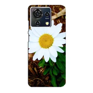 Чехол с ромашками на ZTE Blade V50 Vita (Белая ромашка)