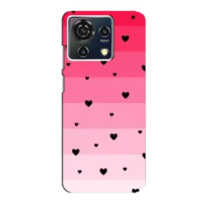 Чехлы с тематикой "Маленькие Сердечки" на ZTE Blade V50 Vita (Чорные сердечки)