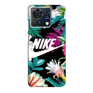 Силиконовый Чехол на ZTE Blade V50 Vita с картинкой Nike (Цветочный Nike)