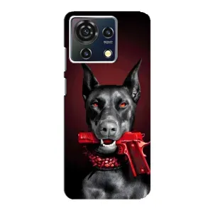 Чехол ДОБЕРМАН для ZTE Blade V50 Vita (Доберман злой)