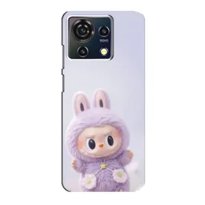 Чехол с принтом Лабубу для ZTE Blade V50 Vita (Фиолетовый Лабубу)