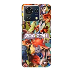 Силиконовый чехол с принтом Зоотрополіс для ZTE Blade V50 Vita (Коллаж героев)