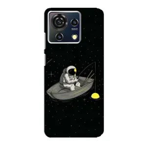Силиконовый Чехол с принтом "Космонавты" на ZTE Blade V50 Vita (Космонавт на рыбалке)