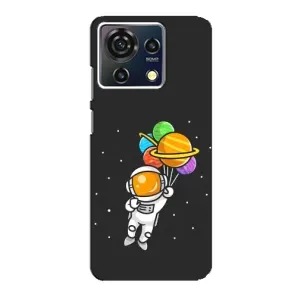 Силиконовый Чехол с принтом "Космонавты" на ZTE Blade V50 Vita (Космонавт с шариками)