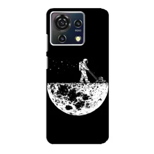 Силиконовый Чехол с принтом "Космонавты" на ZTE Blade V50 Vita (Космонавт)