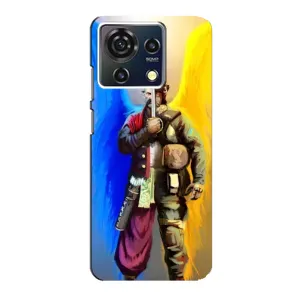 Чехол с картинкой (Патриотический КОЗАК) на ZTE Blade V50 Vita (Козак с крыльями)