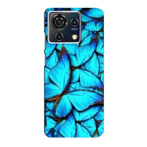 Силиконовый бампер с картинкой животных для ZTE Blade V50 Vita (Крылья бабочек)