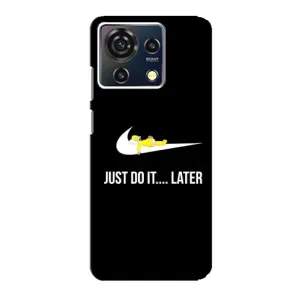 Силиконовый Чехол на ZTE Blade V50 Vita с картинкой Nike (Later)