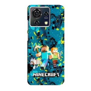 Чехлы для ZTE Blade V50 Vita (Персонажи Майн Крафт) (Майнкрафт)