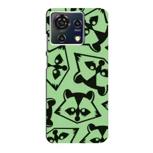 Силиконовый Чехол с Енотами на ZTE Blade V50 Vita (Мордочки Енота)
