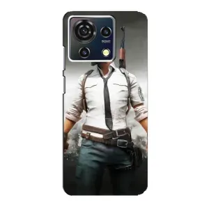 Силиконовый чехол с картинкой "Герой Pubg" на ZTE Blade V50 Vita (Пабг)