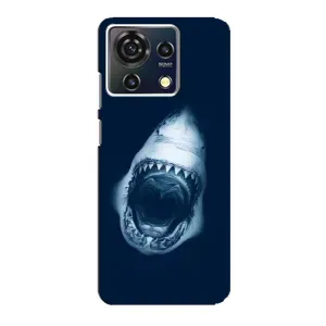 Силиконовый бампер с картинкой животных для ZTE Blade V50 Vita (Пасть Акулы)