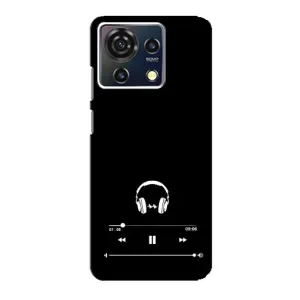 Чехол с картинками на черном фоне для ZTE Blade V50 Vita (Плеер)