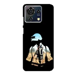 Силиконовый чехол с картинкой "Герой Pubg" на ZTE Blade V50 Vita (Пубг мен)