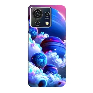 Чехлы КОСМОС для ZTE Blade V50 Vita (Синие планеты)