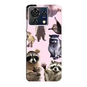 Силиконовый Чехол с Енотами на ZTE Blade V50 Vita (Смешные Еноты)