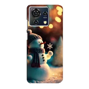 Чехлы на Новый Год ZTE Blade V50 Vita (Снеговик праздничный)