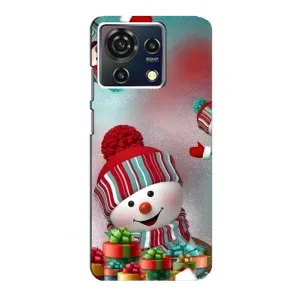 Чехлы на Новый Год ZTE Blade V50 Vita (Снеговик в шапке)