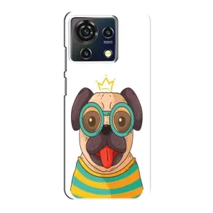 Бампер для ZTE Blade V50 Vita с картинкой "Песики" (Собака Король)