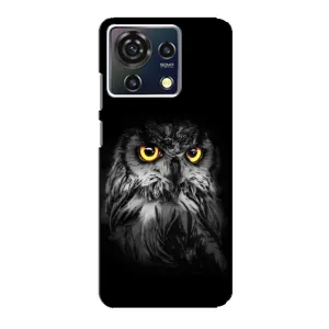 Чехлы с принтом СОВЫ для ZTE Blade V50 Vita (Сова на чёрном)