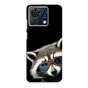 Силиконовый Чехол с Енотами на ZTE Blade V50 Vita (Стильный Енот)