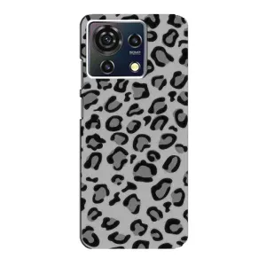 Чехол с леопардовым принтом на ZTE Blade V50 Vita (Темный леопрад)