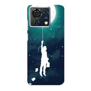 Чехол (ТПУ) с планетами на ZTE Blade V50 Vita (To The moon)