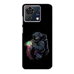 Силиконовый Чехол с принтом "Космонавты" на ZTE Blade V50 Vita (В руках земля)