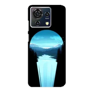 Літній Чохол на ZTE Blade V50 Vita (Синій Водоспад)