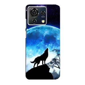 Чехол с Волком на ZTE Blade V50 Vita (Воет на луну)