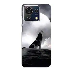 Чехол с Волком на ZTE Blade V50 Vita (Волк и луна)