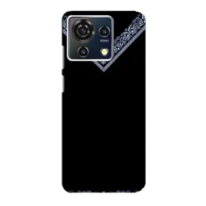 Силиконовый Чехол на ZTE Blade V50 Vita (Воротник вышиванки)