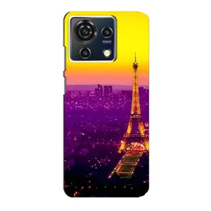 Чехол с Эйфелевой башней на ZTE Blade V50 Vita (Яркая башня)