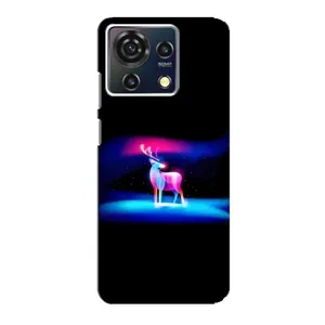 Силиконовый бампер с картинкой животных для ZTE Blade V50 Vita (Яркий олень)
