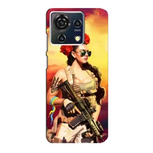 ЗСУ Чохли (TPU) для ZTE Blade V50 Vita (Жінка солдат)