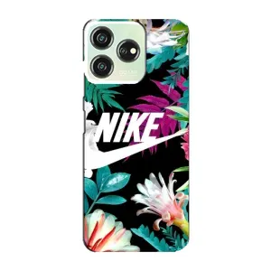 Силіконовый Чохол на ZTE Blade V50 з картинкою НАЙК (Квітковий Nike)