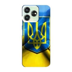Чехол с картинкой (Патриотический ГЕРБ) на ZTE Blade V50 (Герб и Флаг Украины)