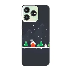 Силіконовий бампер на різдво для ZTE Blade V50 (Місто зимове)
