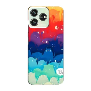 Силіконовий чохол з котиком для ZTE Blade V50 (Mew)
