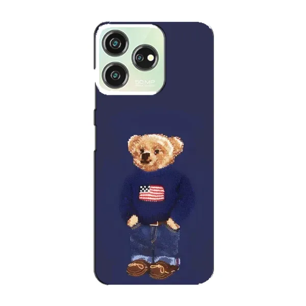 Чехол с рисунком «Мишка USA» для ZTE Blade V50