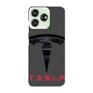 Силиконовый бампер с картинкой машины на ZTE Blade V50 (Logo TESLA)