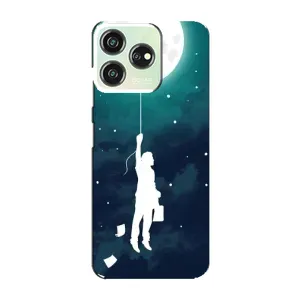 Чехол (ТПУ) с планетами на ZTE Blade V50 (To The moon)