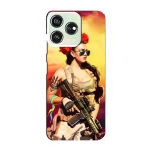 ЗСУ Чехлы (TPU) для ZTE Blade V50 (Женщина солдат)