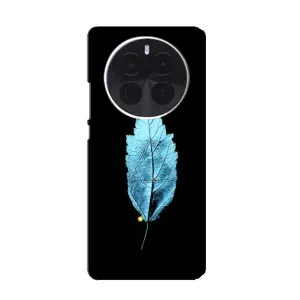 Чехол с картинками на черном фоне для ZTE Blade V70 Max (Листочек)