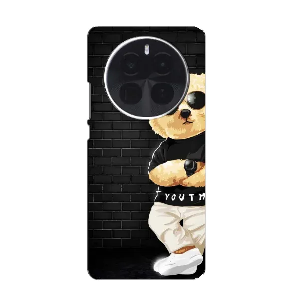 Чехол с рисунком «Мишка в очках» для ZTE Blade V70 Max
