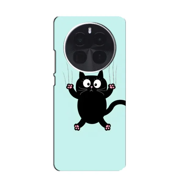 Чехол с рисунком «Падающий кот» для ZTE Blade V70 Max