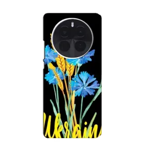 Чехол на ZTE Blade V70 Max Украинский дизайн (Ukraine в цветочках)