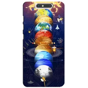Чехол (ТПУ) с планетами на ZTE Blade V8 (Арт планети)